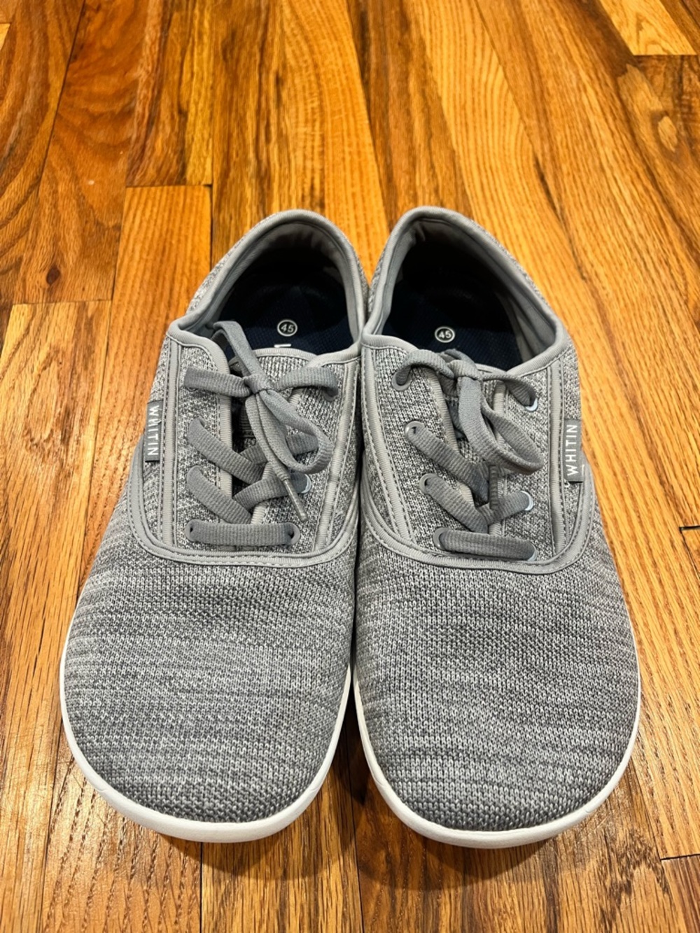 New no Box Men's Grey WHITIN minimalist sneakers, model W872, Size 12